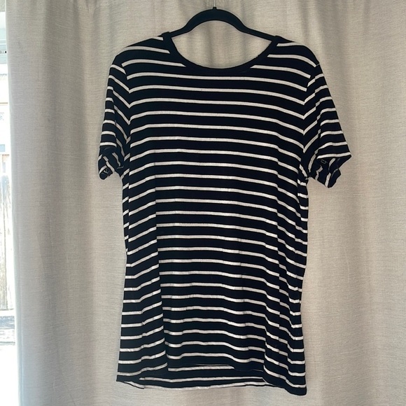 F21 COMFY STRIPE BOYFRIEND TEE - Picture 1 of 4